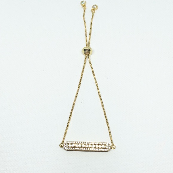 Cubic Zirconia Gold bracelet - Picture 2 of 5